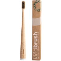 Kindbrush Adult Bamboo Toothbrush - White